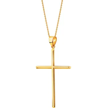 Přívěsek Zlatý přívěsek - kříž - AP532-4604