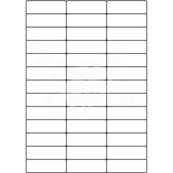 Speciální papír Předsekané papírové etikety: BEZ POTISKU - 64x21 mm - (39ks na archu)