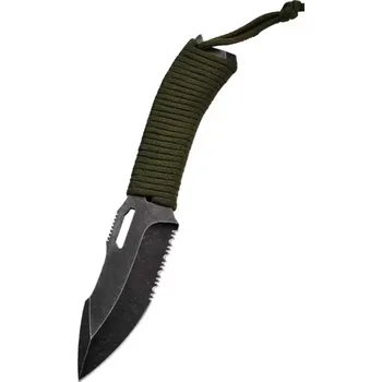 kapesní nůž Damano DAMANO® outdoorový nůž s pevnou čepelí M01 v pouzdře Barva: Zelená