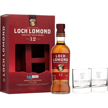 Whisky Loch Lomond 12 letá + 2 sklenice 46% 0,7l