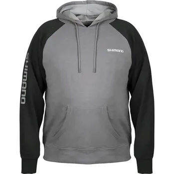 Pánská mikina Shimano Mikina Wear Pull Over Hoodie Grey - XXL