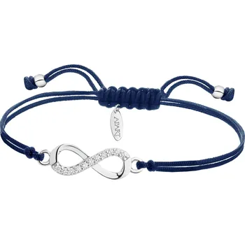 Náramek Náramek s prvky ze stříbra a zirkony - nekonečno - AP537-4802