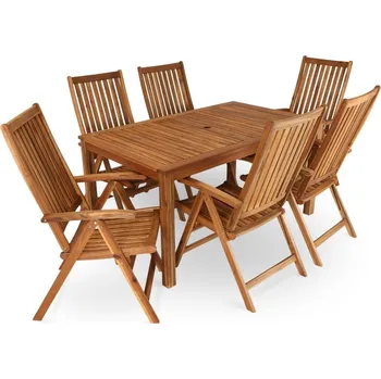 Zahradní sestava Rauman Solara sestava 6 + 1 hnědá