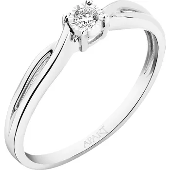 Prsten Prsten z bílého zlata s briliantem - 0,05 ct - ryzost 585 - 101.263