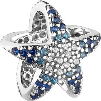 Přívěsek Stříbrný přívěsek beads se zirkony - hvězdice - AP532-2513