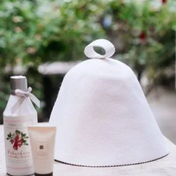 Čepice do sauny z ovčí vlny - různé barvy