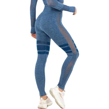 Dámské legíny TOPKO PRODUCT GROUP LTD Bezešvé dámské sportovní legíny s vysokým pasem Barva: Královská modrá, Velikost: M