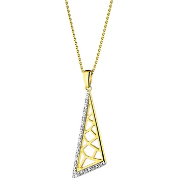 Přívěsek Zlatý přívěsek s diamanty - 0,05 ct - ryzost 585 - 220.263