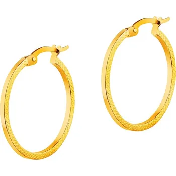 Náušnice Zlaté náušnice - kruhy, 23 mm - AP533-1848