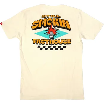 Fasthouse Still Smokin Tee Natural Velikost: XL