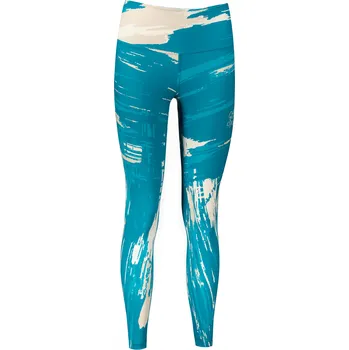 Dámské kalhoty Dámské dlouhé legíny premium ALTISPORT VOJ/ALW010LEG01 PETROLEJOVÁ/HNĚDÁ XS