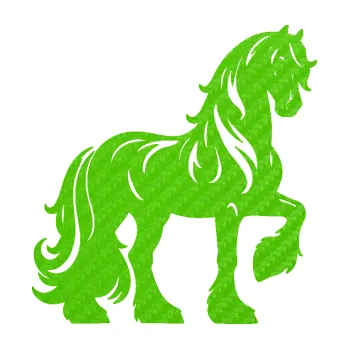 Samolepící dekorace SAMOLEPKA Kůň 108 pravá (58 - 3D karbon zelený kawasaki) NA AUTO, NÁLEPKA, FÓLIE, POLEP, TUNING, VLASTNÍ TEXT, TISK, AUTOSAMOLEPKY.cz, POLEPY, OBRÁZEK, LOGO, SAMOLEPKY