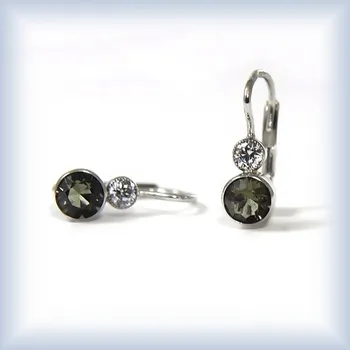 Náušnice žluté zlato