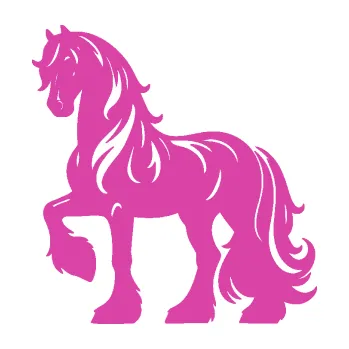 Samolepící dekorace SAMOLEPKA Kůň 108 levá (16 - růžová) NA AUTO, NÁLEPKA, FÓLIE, POLEP, TUNING, VLASTNÍ TEXT, TISK, AUTOSAMOLEPKY.cz, POLEPY, OBRÁZEK, LOGO, SAMOLEPKY