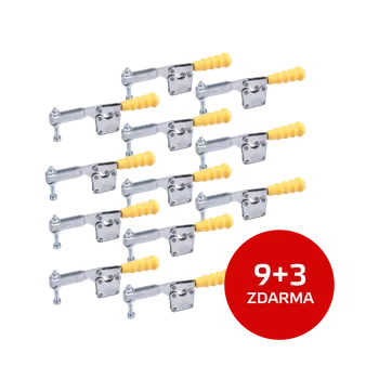 Svěrák JC Metal Sada 9+3 ks: Vodorovná upínka 130 UR