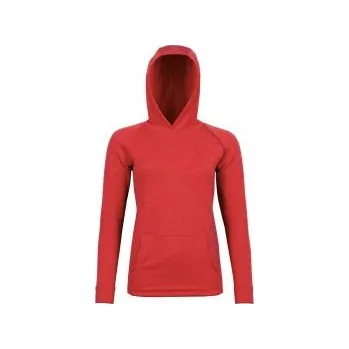 Dámská mikina High Point MOA MERINO LADY HOODY teaberry L; Červená mikina + DÁREK DLE VÝBĚRU!