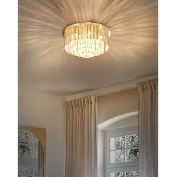 Lustr stříbrný kovový hliníkové tyče chomovaná povrchová úprava moderní styl obývací pokoj Beliani