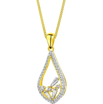 Přívěsek Zlatý přívěsek s diamanty - 0,25 ct - ryzost 585 - 220.473