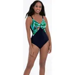 Dámské jednodílné plavky M3 7239 826 černé se zeleným vzorem - Anita 75C