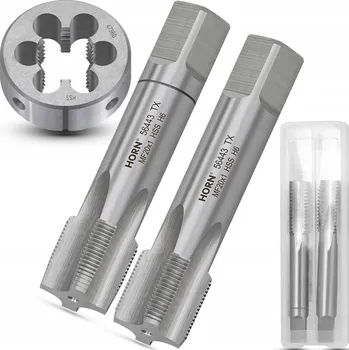 Závitořezný nástroj Závitníky M20 RUČNÍ 2ks M20x1 + Závitová očka SADA