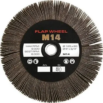 Brusný kotouč NÁSTROJE CZ lamelový kotouč pro ÚB 125*20*M14, K80, IM-RGL122080