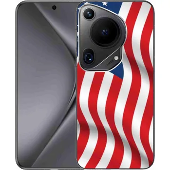 Vlajka Gelový kryt mmCase na Huawei Pura 70 Ultra - USA vlajka