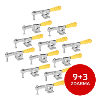 Svěrák JC Metal Sada 9+3 ks: Vodorovná upínka 150 UZ