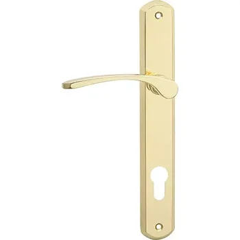 Dveřní kování Kování LAURA OK 90 OLV - mosaz leštěná, lesklá klika/klika