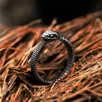 Prsten OCELOVÝ PRSTEN HAD Ouroboros Snake Velikost: 9