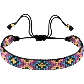 Náramek Náramek s prvky ze žlutého zlata a korálky - AP538-1883