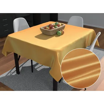 ubrus Saténový čtvercový ubrus polyesterový Satén LUX-029 Zlatý 50x50 cm