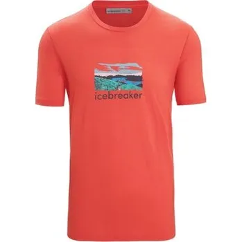 Icebreaker Men Tech Lite II SS Tee Trailhead, Vibrant Earth 0A56CN729 pánské tričko L + Doprava zdarma