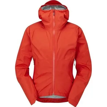 Dámská větrovka Rab Womens Cinder Downpour Jacket, red grapefruit - dámská voděodolná cyklistická bunda M + Doprava zdarma