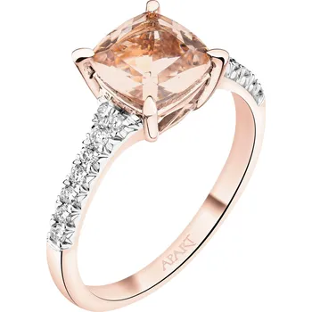 Prsten Prsten z růžového zlata s brilianty a morganitem - ryzost 585 - 220.756