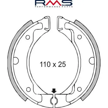 Brzda pro motocykl RMS Brzdové čelisti RMS 225120050