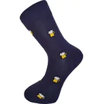 Pánské ponožky Aura.Via - FC6605, tmavě modrá/pivo Barva: Modrá tmavě, Velikost: 39-42