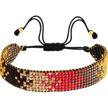 Náramek Náramek s prvky ze žlutého zlata a korálky - AP537-6501