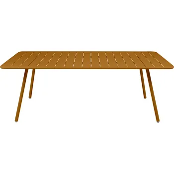 Zahradní stůl Hnědý kovový stůl Fermob Luxembourg 207 x 100 cm