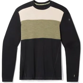 Smartwool M Classic Thermal Merino BL Colorblock CB Man, black-winter moss - pánské spodní triko L + Doprava zdarma
