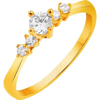 Prsten Zlatý prsten se zirkony - P-1049.02