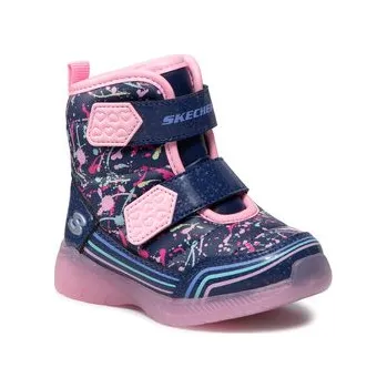 Dívčí sněhule Sněhule Skechers Power Paint 302653N/NVMT Tmavomodrá 22