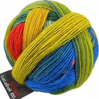 Příze Schoppel Wolle Lace ball 100 1701 Papagei (Příze Lace ball 100 1701 Papagei)
