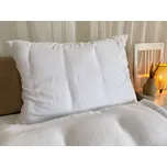 Mušelínové povlečení bílá bio bavlna - 140x220 + 50x70 cm