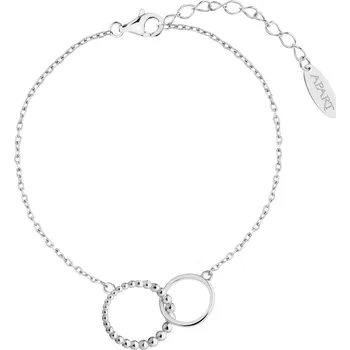 Náramek Stříbrný náramek - kroužky - AP536-7918