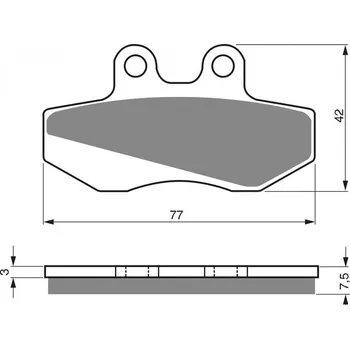 Brzda pro motocykl GOLDFREN Brzdové destičky GOLDFREN 095 AD