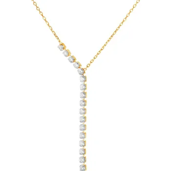 Náhrdelník Zlatý náhrdelník se zirkony - AP529-4762