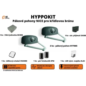 HyppoKit - pákové pohony Nice pro křídlovou bránu