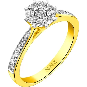 Prsten Zlatý prsten s diamanty - 0,43 ct - ryzost 585 - 224.106