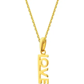 Přívěsek Zlatý přívěsek - love - AP530-0645