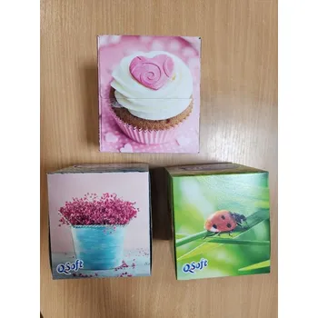 Papírový kapesník Kapesníky v krabičce, 3 vrstvé, 60 kusů,mix druhů